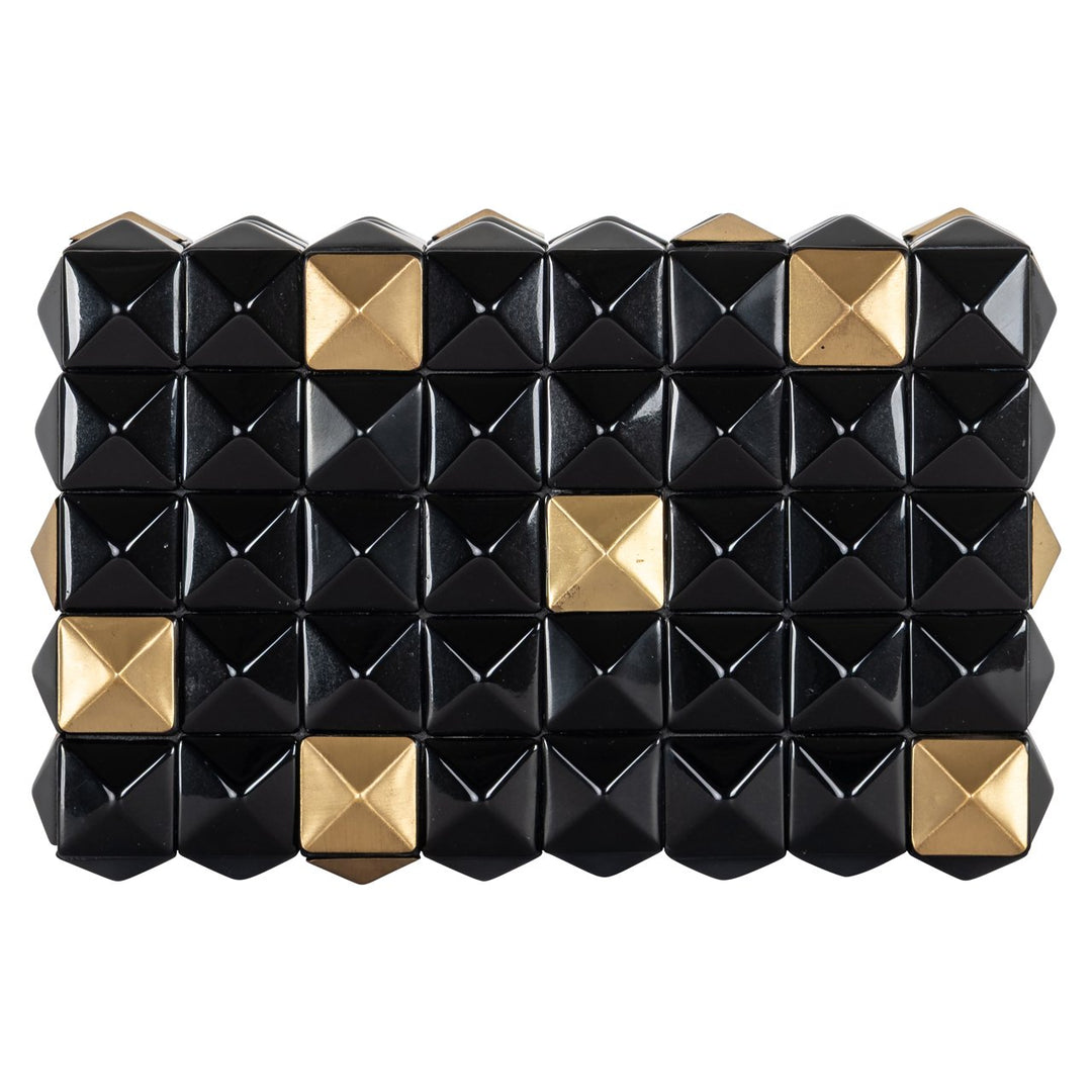 Opbergdoos Velicia black/gold