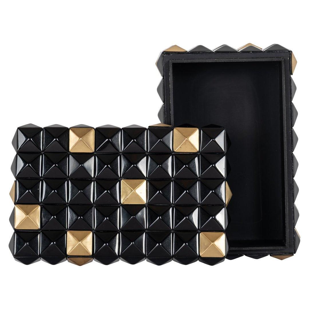 Opbergdoos Velicia black/gold