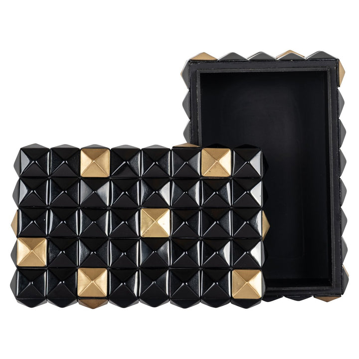 Opbergdoos Velicia black/gold