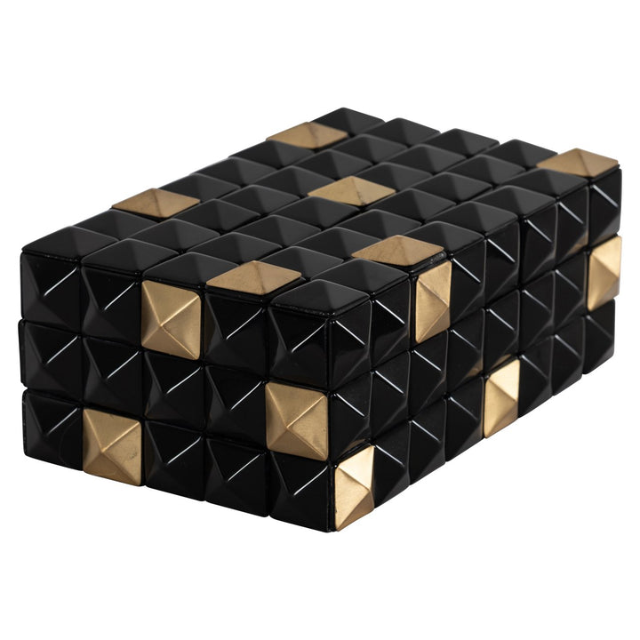 Opbergdoos Velicia black/gold