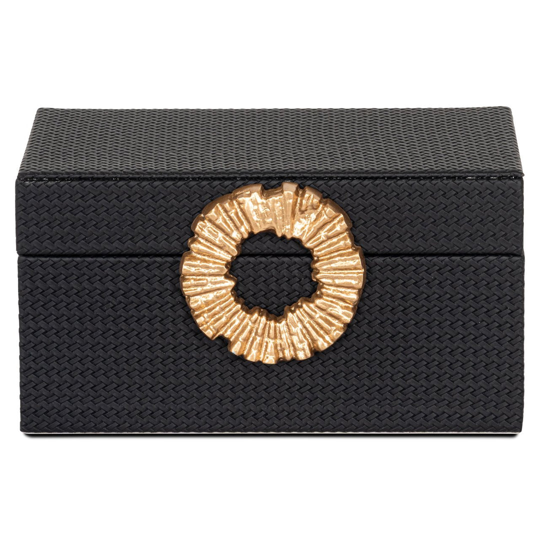 Opbergdoos Amal black/gold small