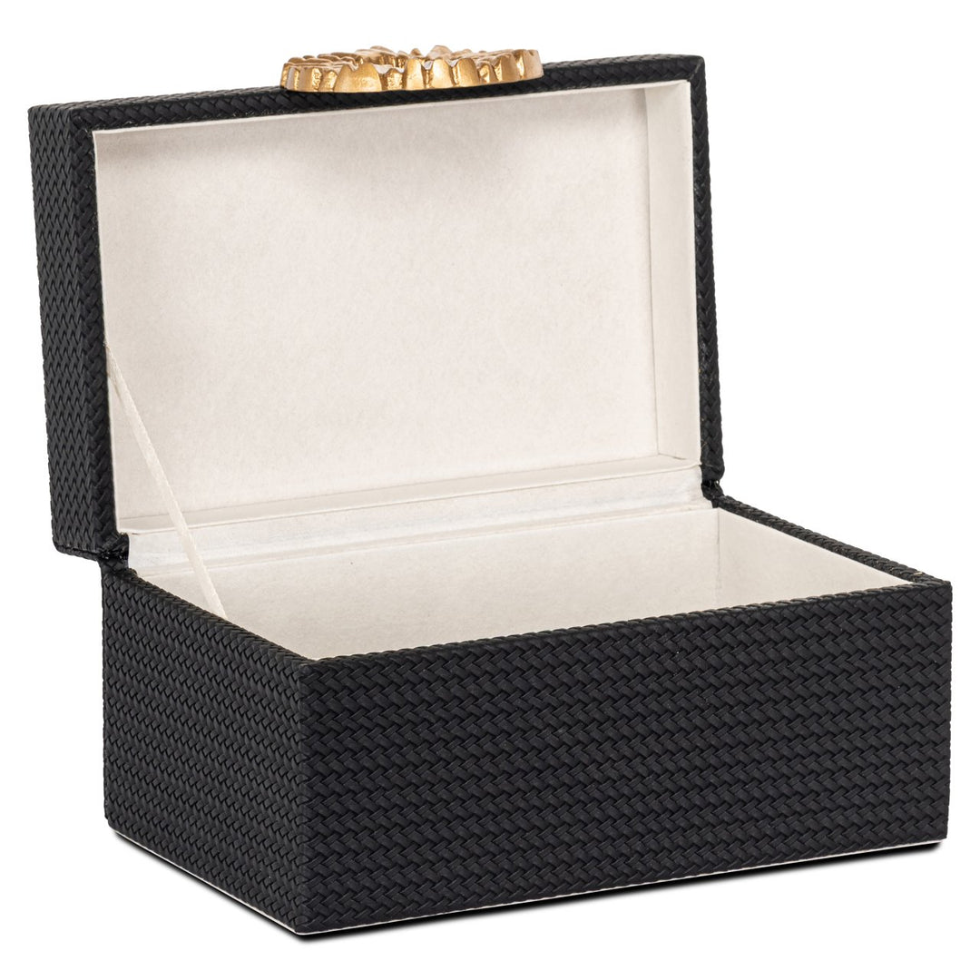 Opbergdoos Amal black/gold small