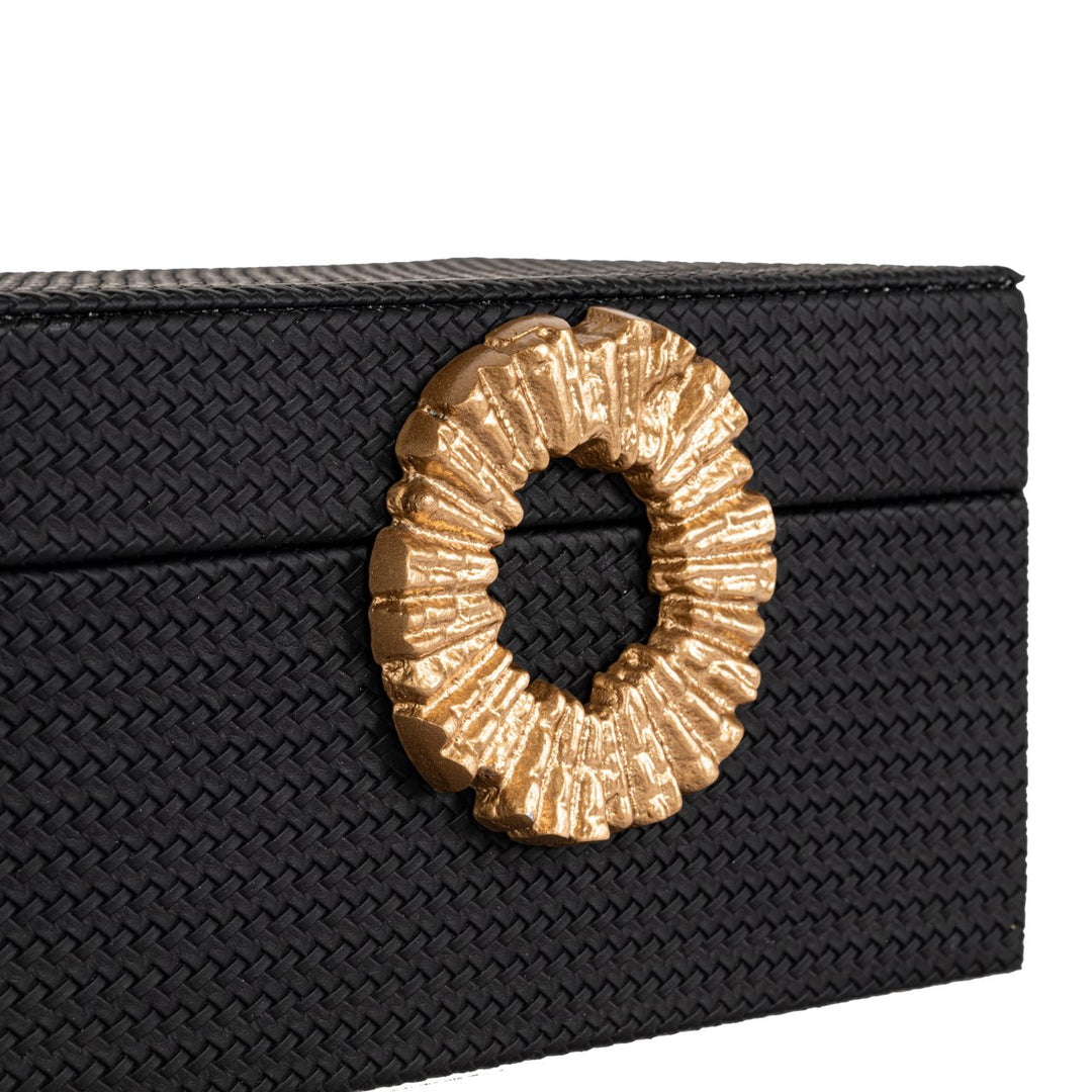 Opbergdoos Amal black/gold small