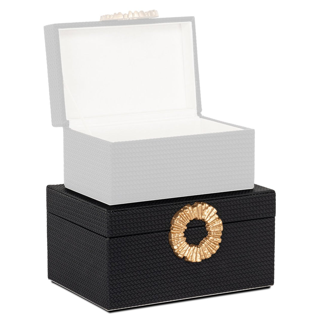 Opbergdoos Amal black/gold large