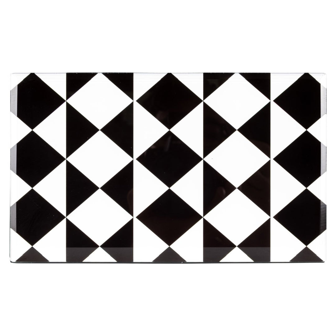 Opbergdoos Silas black/white small
