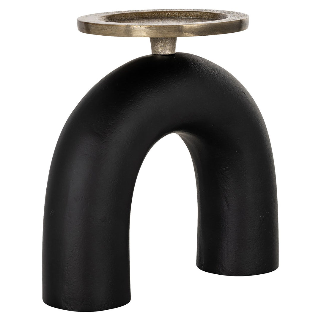 Kandelaar Livi black/gold small