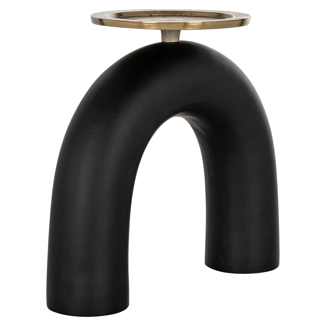 Kandelaar Livi black/gold large