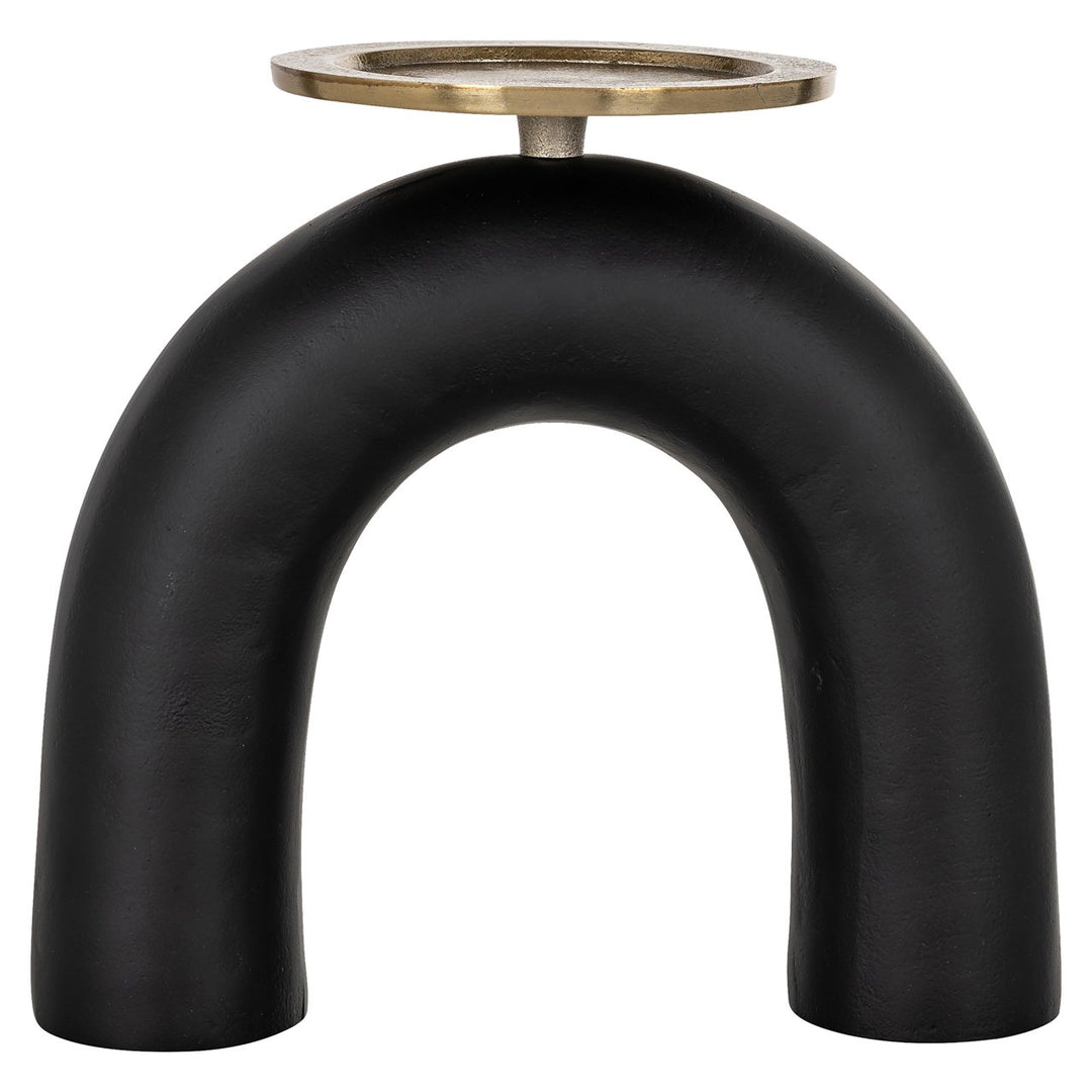 Kandelaar Livi black/gold large