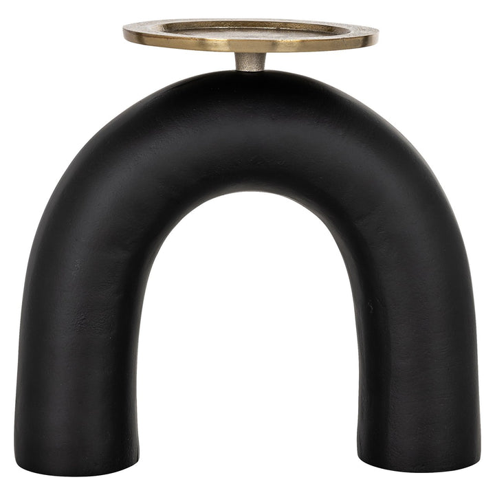 Kandelaar Livi black/gold large