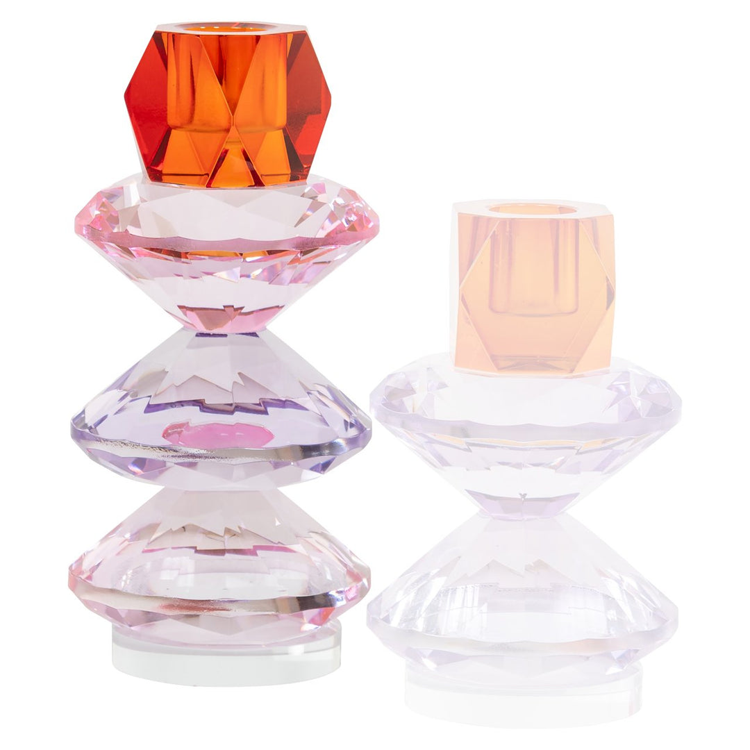 Kandelaar Yalena pink large