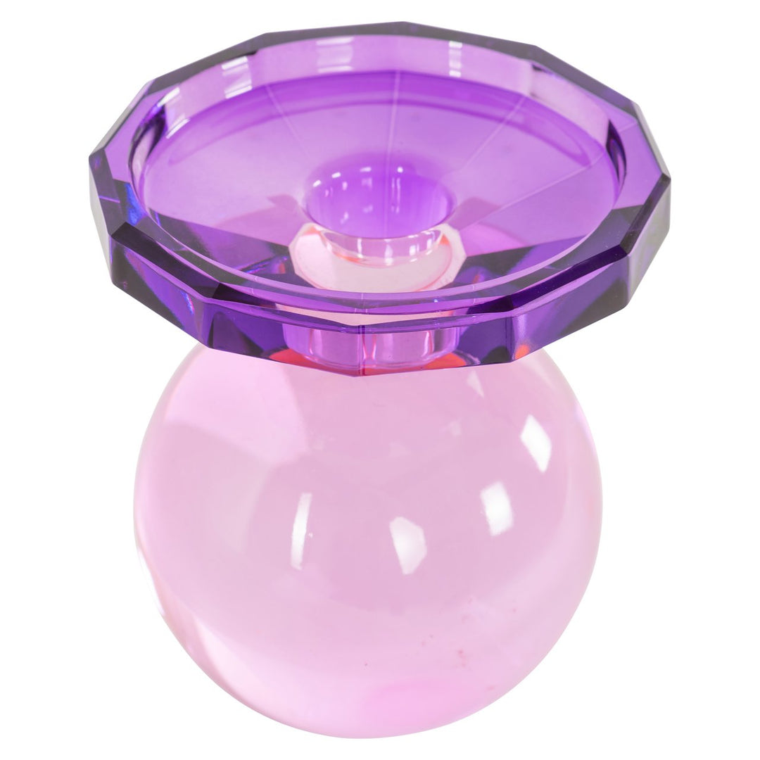 Kandelaar Una pink