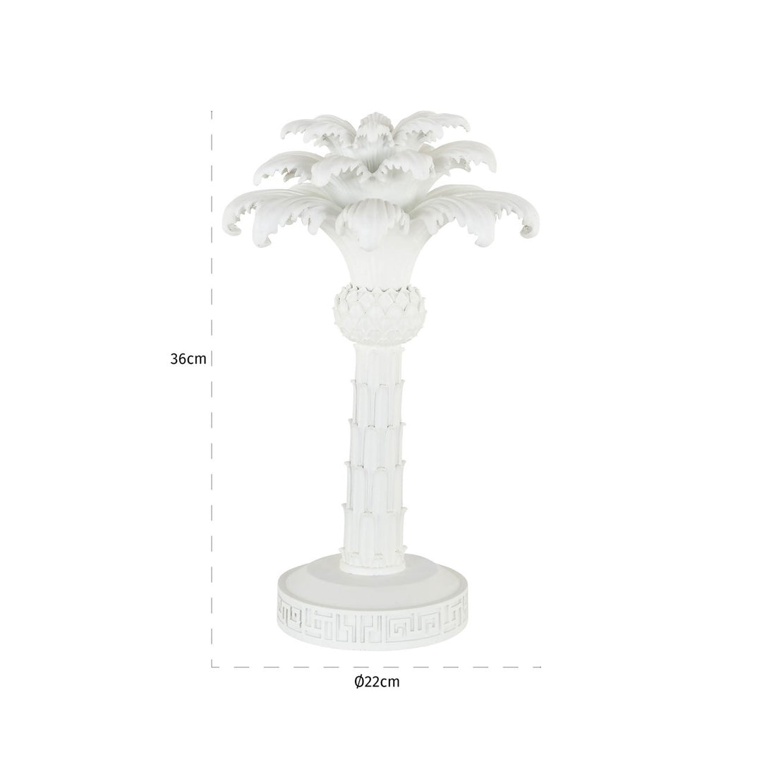 Kandelaar Palma white small