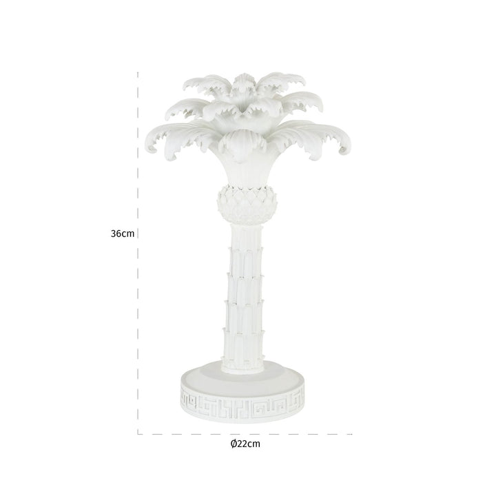 Kandelaar Palma white small