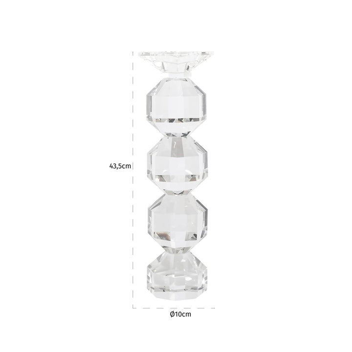 Kandelaar Safia clear transparent large