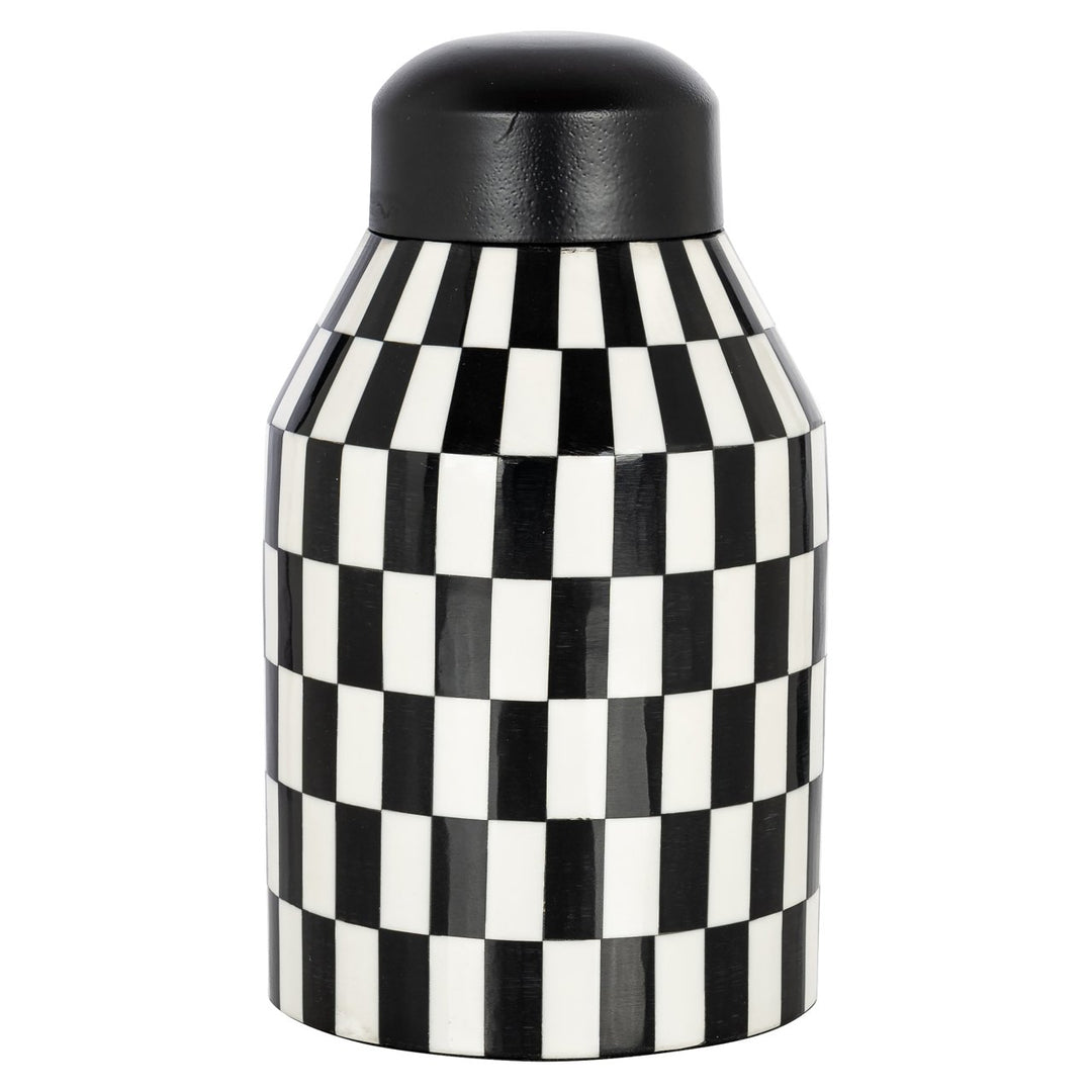Opbergdoos Malou black/white small
