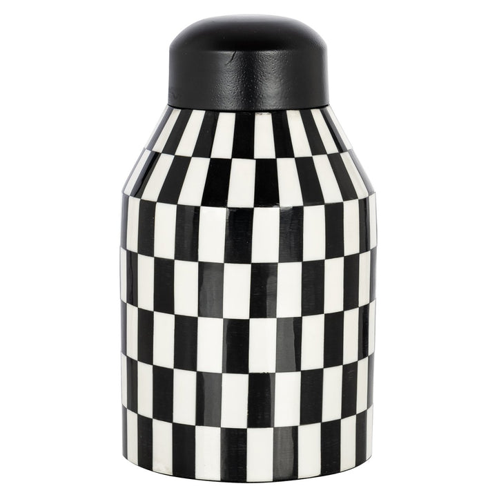 Opbergdoos Malou black/white small