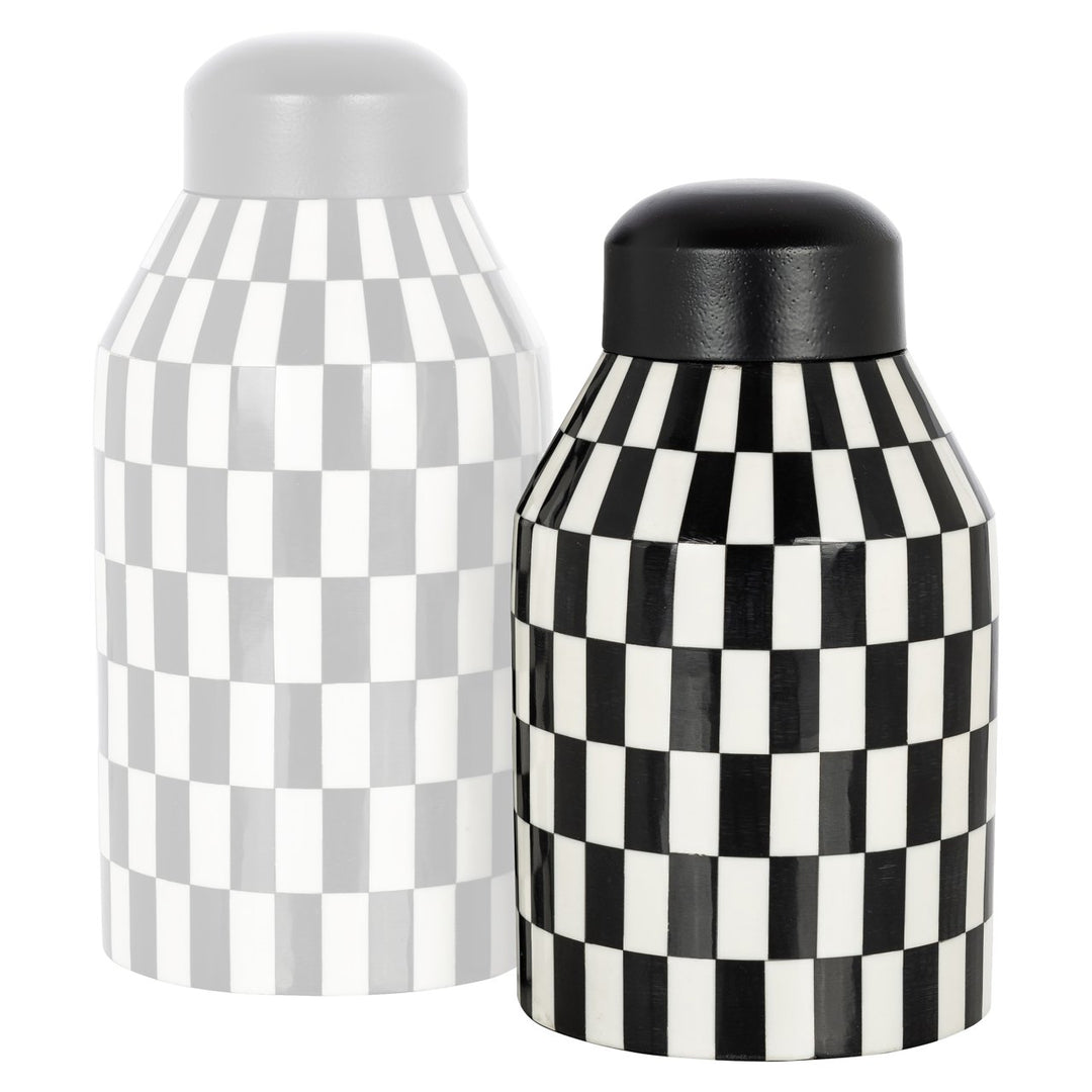Opbergdoos Malou black/white small