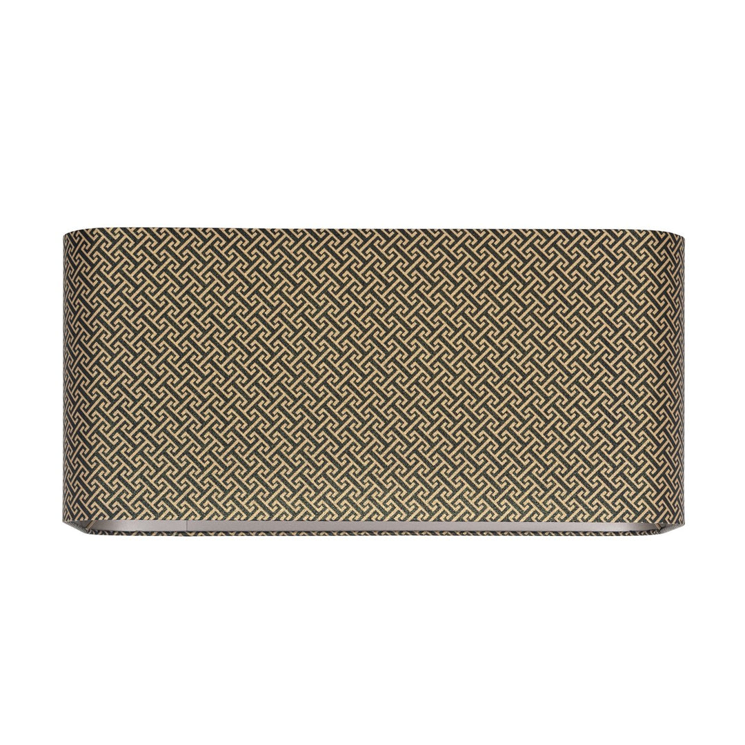 Lampenkap Geo black rectangular