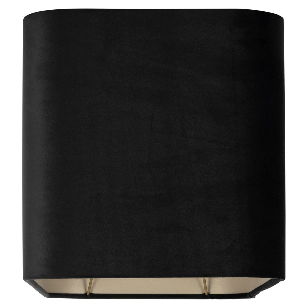 Lampenkap Maddy black rectangular