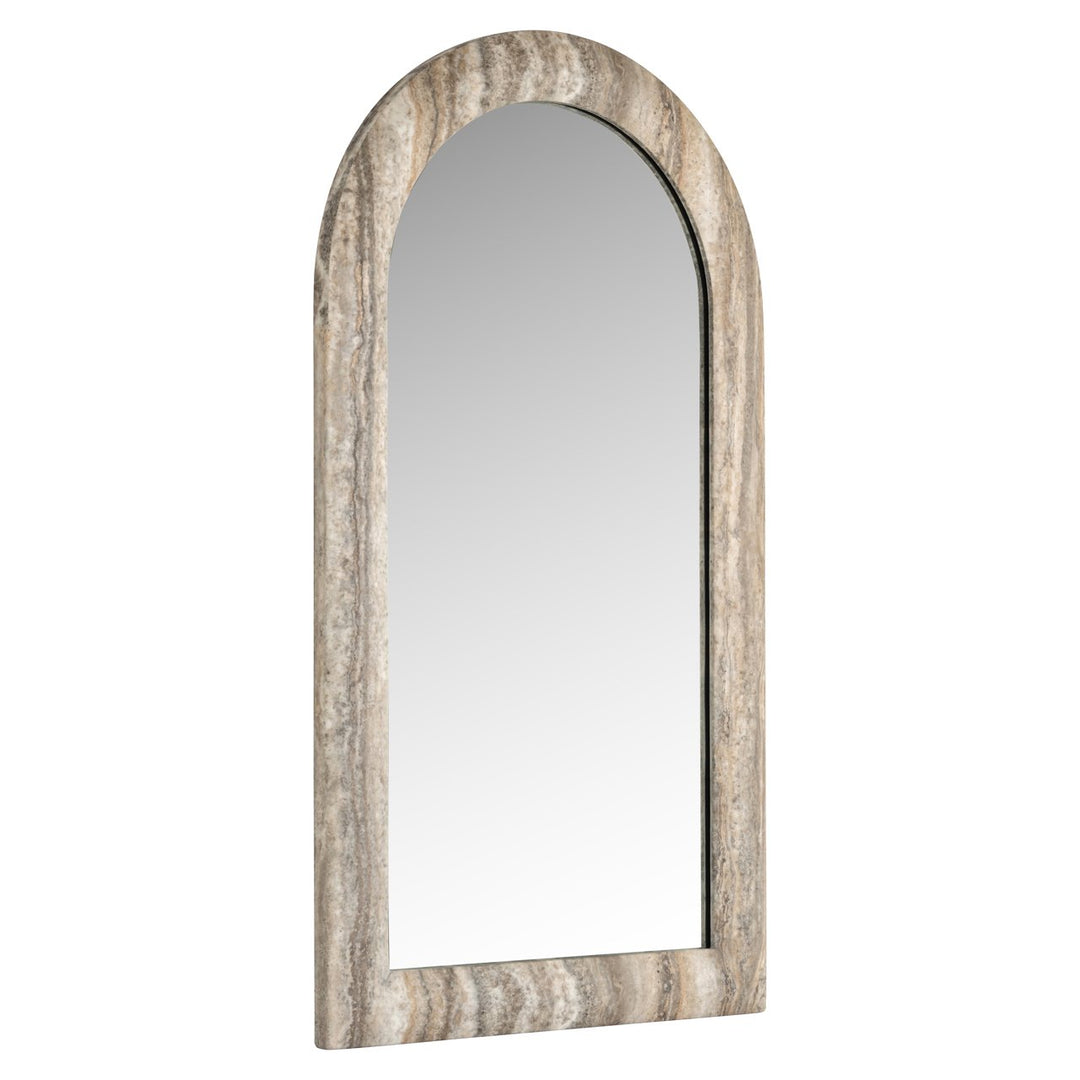Spiegel Calvo grey faux travertine