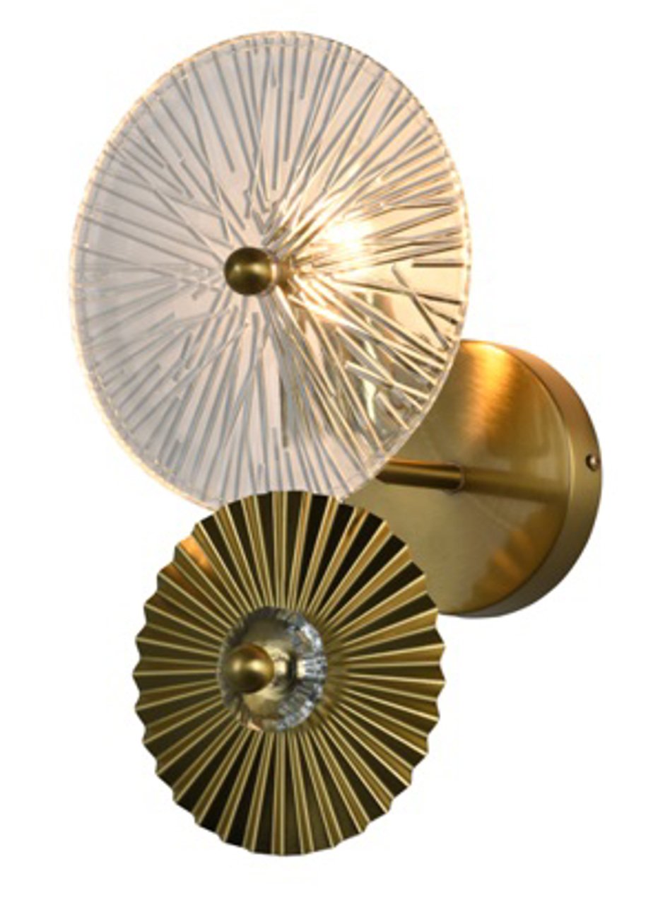 Wandlamp Otis brushed gold