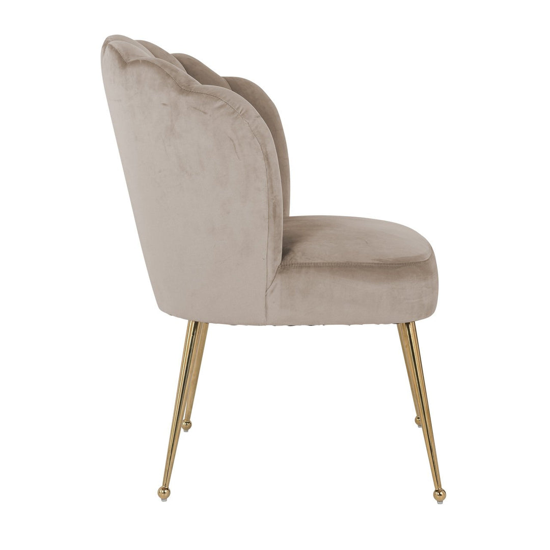 Eetkamerstoel Pippa khaki velvet
