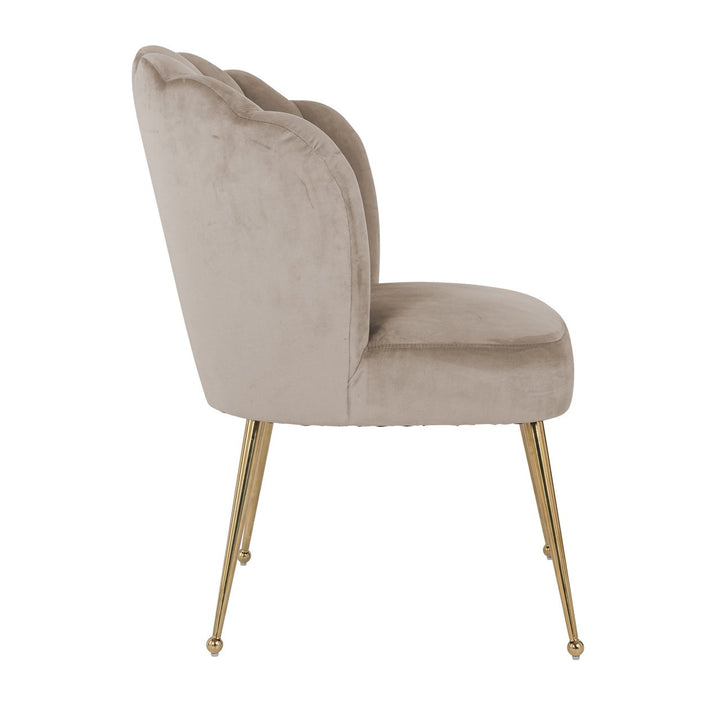 Eetkamerstoel Pippa khaki velvet