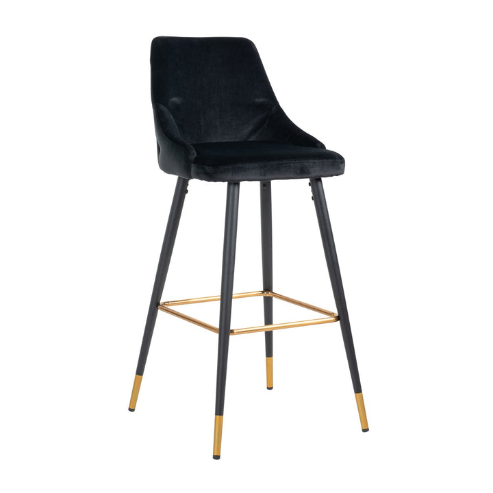 Barstoel Imani black velvet (Set of 2)