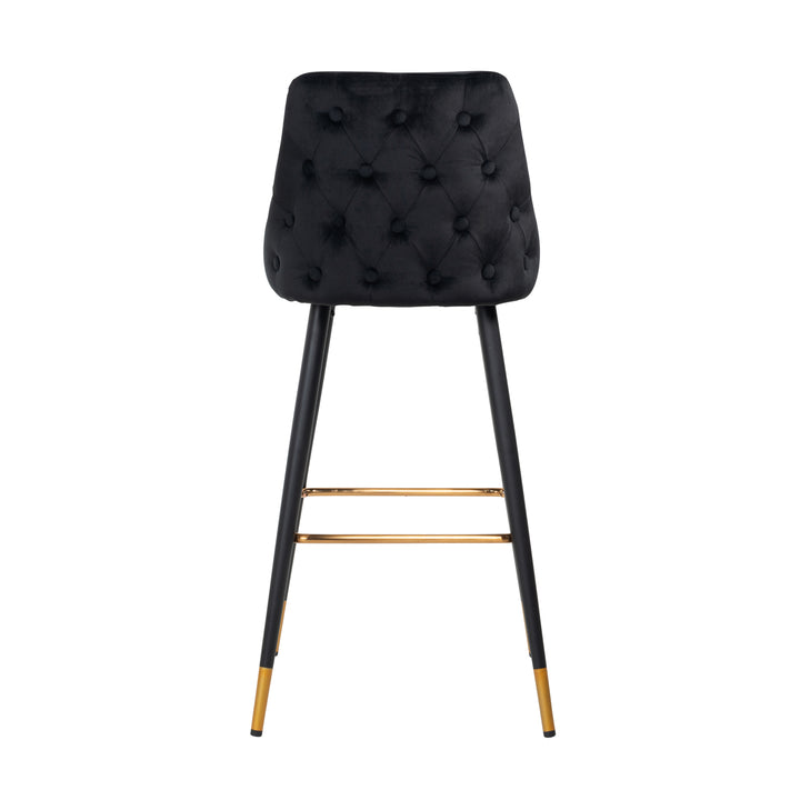 Barstoel Imani black velvet (Set of 2)