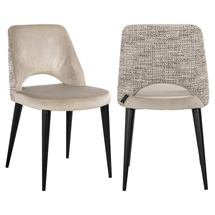 Eetkamerstoel Tabitha trendy nature fire retardant (Set of 2)