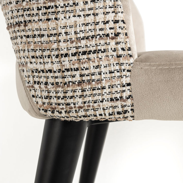 Eetkamerstoel Tabitha trendy nature fire retardant (Set of 2)