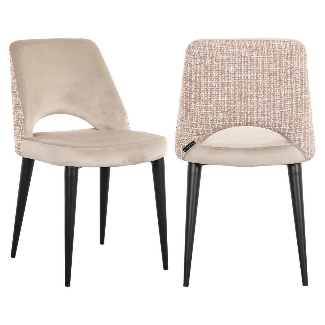 Eetkamerstoel Tabitha trendy rose (Set of 2)