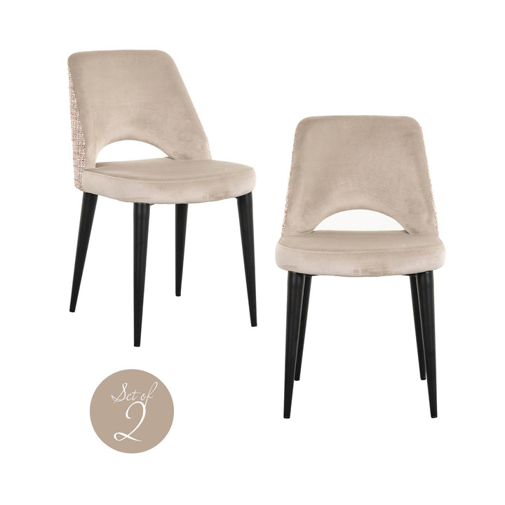 Eetkamerstoel Tabitha trendy rose (Set of 2)