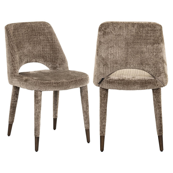 Eetkamerstoel Cecilia niagara stone fire retardant (Set of 2)