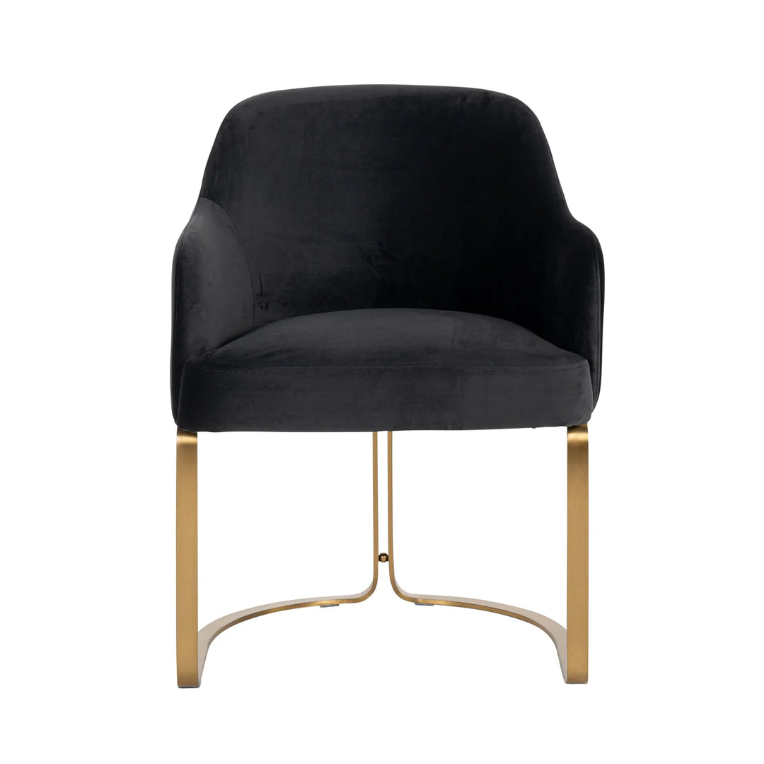 Eetkamerstoel Hadley quartz anthracite fire retardant