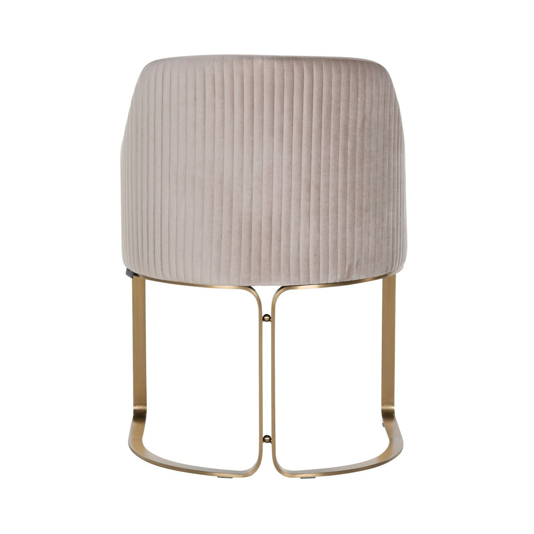Eetkamerstoel Hadley khaki velvet fire retardant