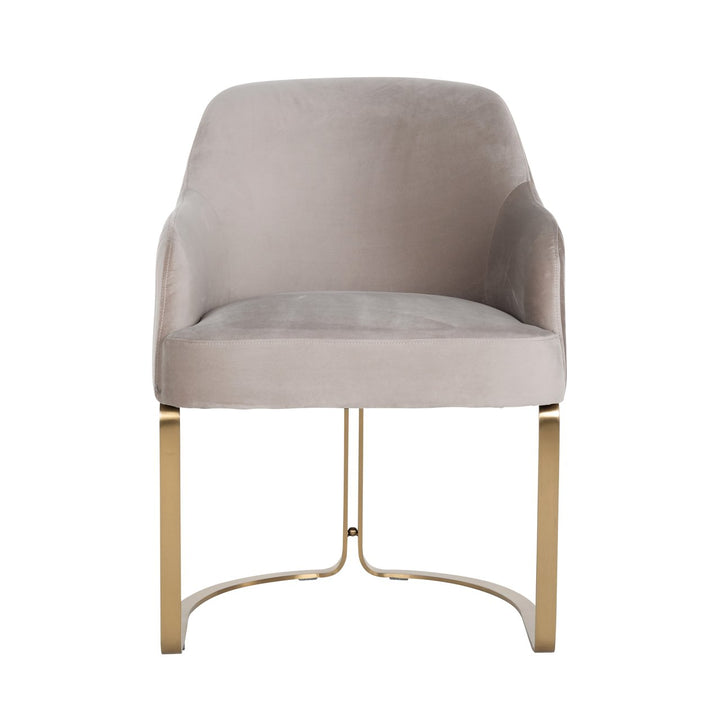 Eetkamerstoel Hadley khaki velvet fire retardant