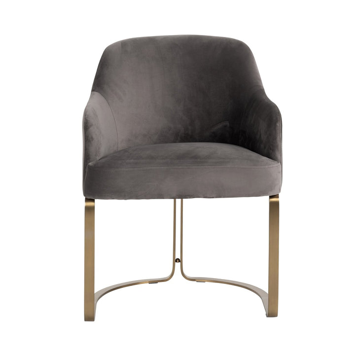 Eetkamerstoel Hadley stone velvet