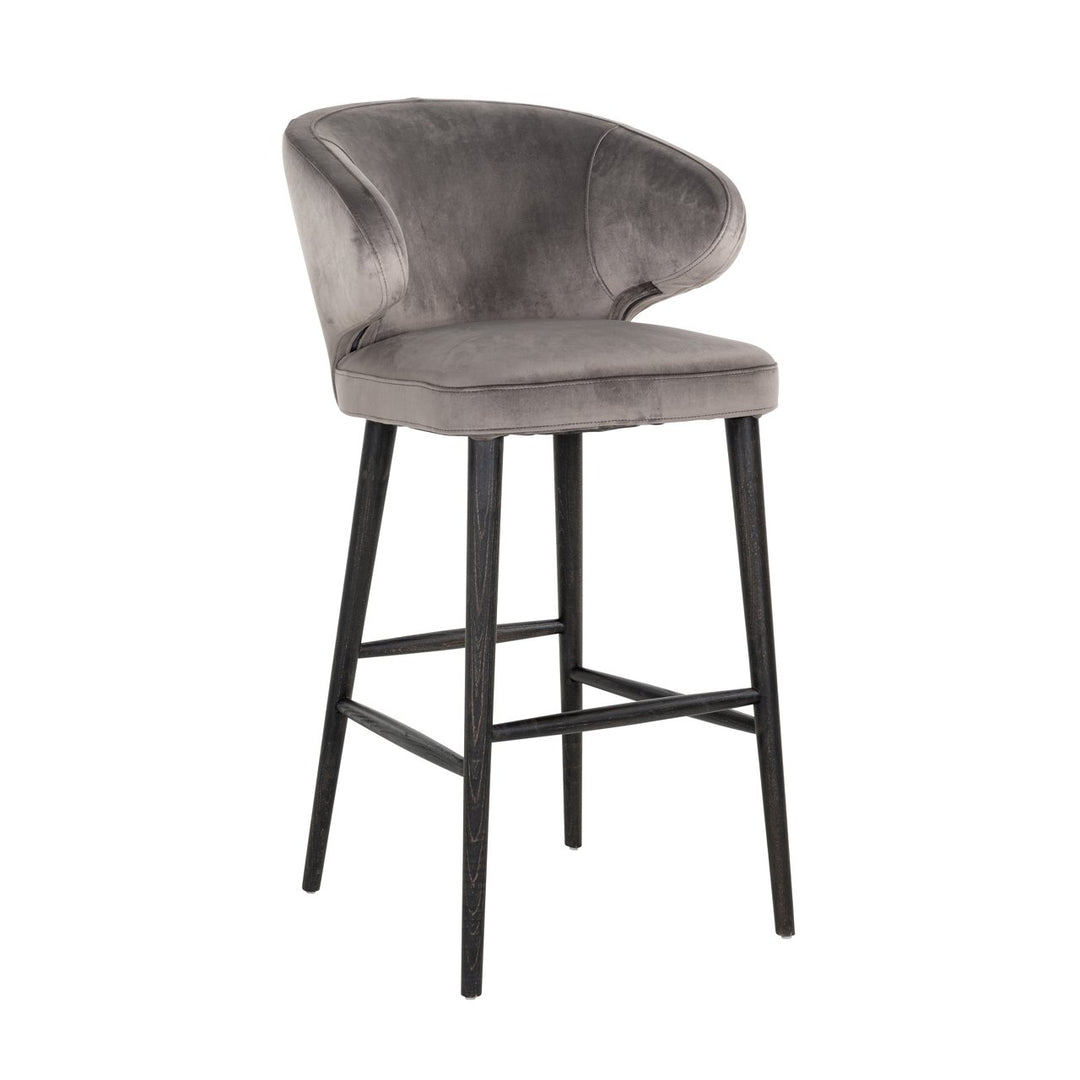 Barstoel Indigo stone velvet