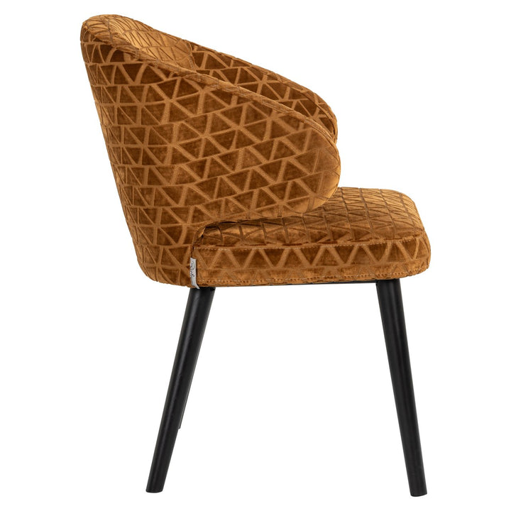 Eetkamerstoel Indigo old gold triangle