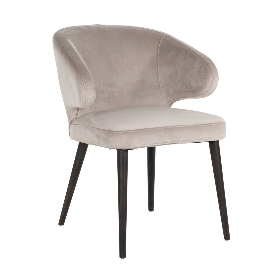 Eetkamerstoel Indigo khaki velvet