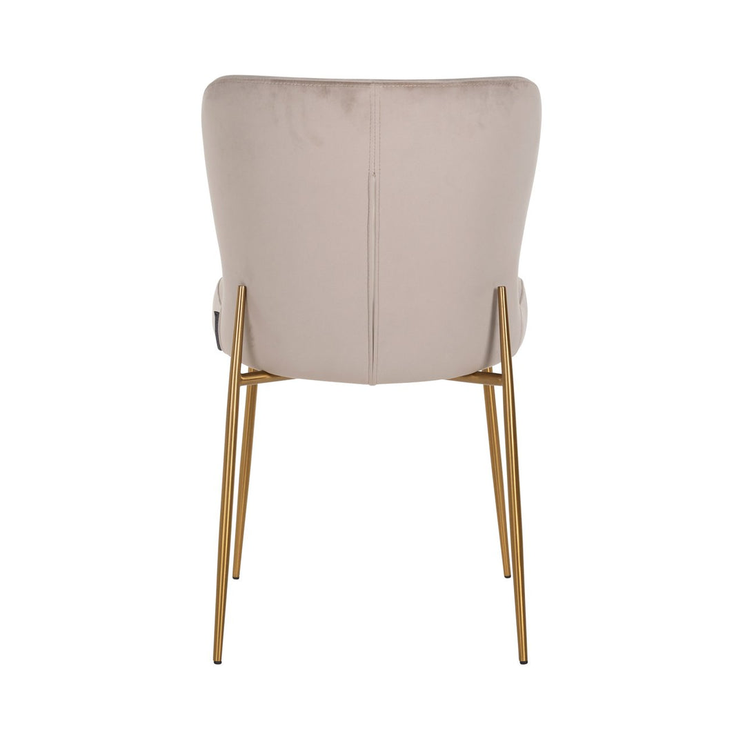 Eetkamerstoel Odessa khaki velvet fire retardant (Set of 2)