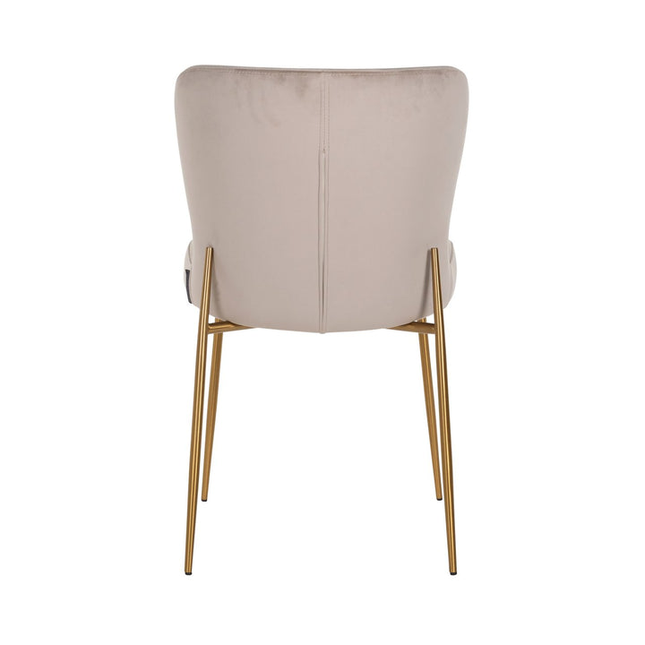 Eetkamerstoel Odessa khaki velvet fire retardant (Set of 2)