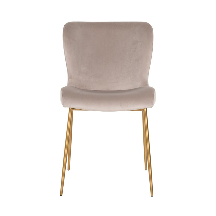 Eetkamerstoel Odessa khaki velvet fire retardant (Set of 2)