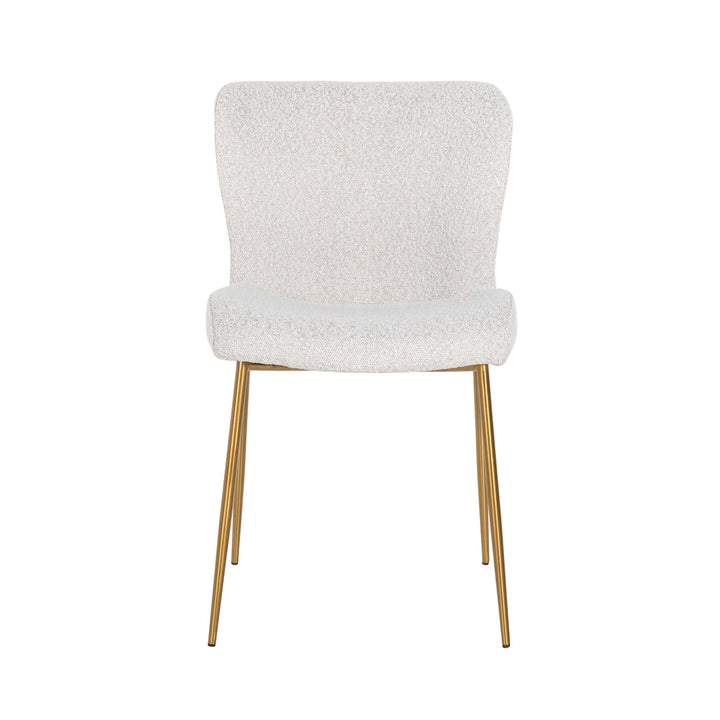 Eetkamerstoel Odessa white bouclé (Set of 2)