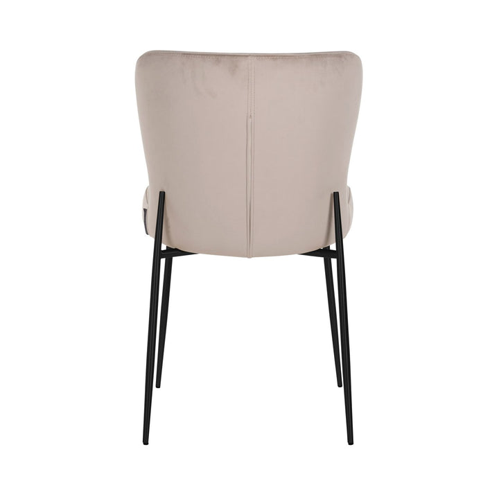 Eetkamerstoel Darby khaki velvet fire retardant (Set of 2)