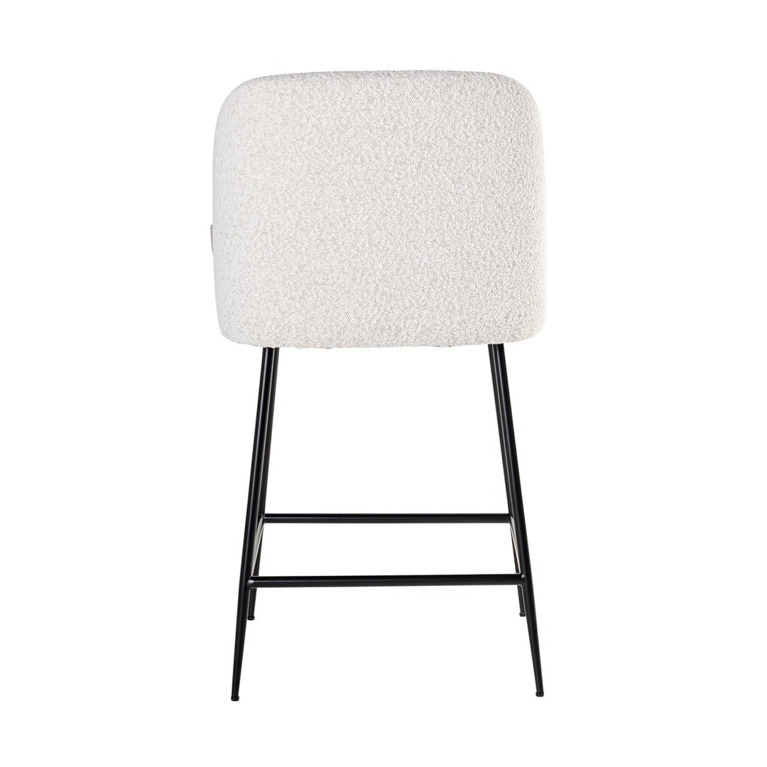 Counterstoel Pullitzer white bouclé