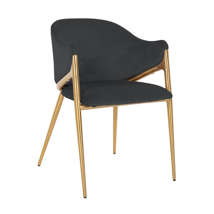 Eetkamerstoel Gwen quartz anthracite fire retardant