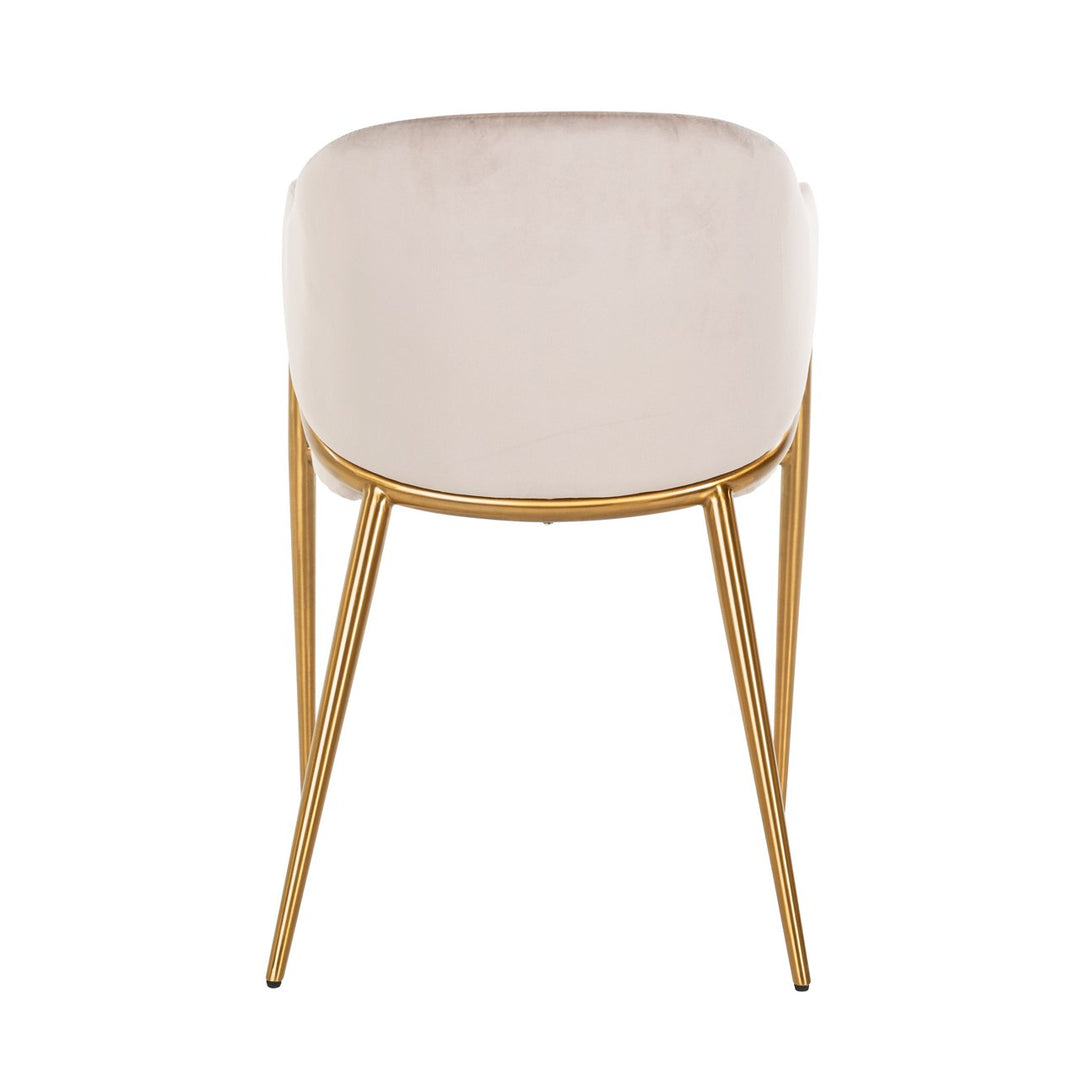 Eetkamerstoel Gwen khaki velvet fire retardant