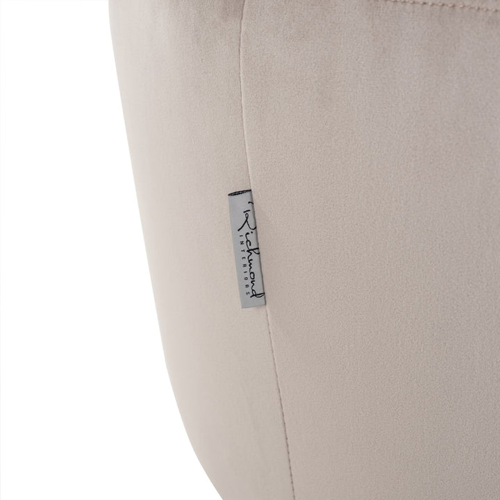 Lounge stoel Maxime khaki velvet swivel